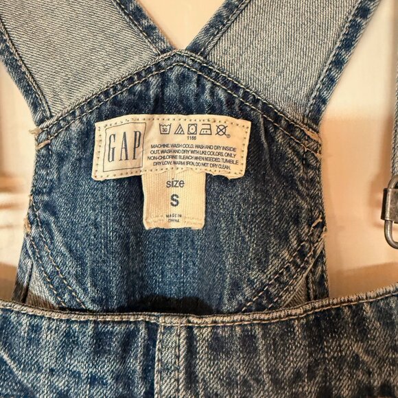 GAP 1969, Boyfriend Fit, Distressed Overalls, Size S - Picture 4 of 6